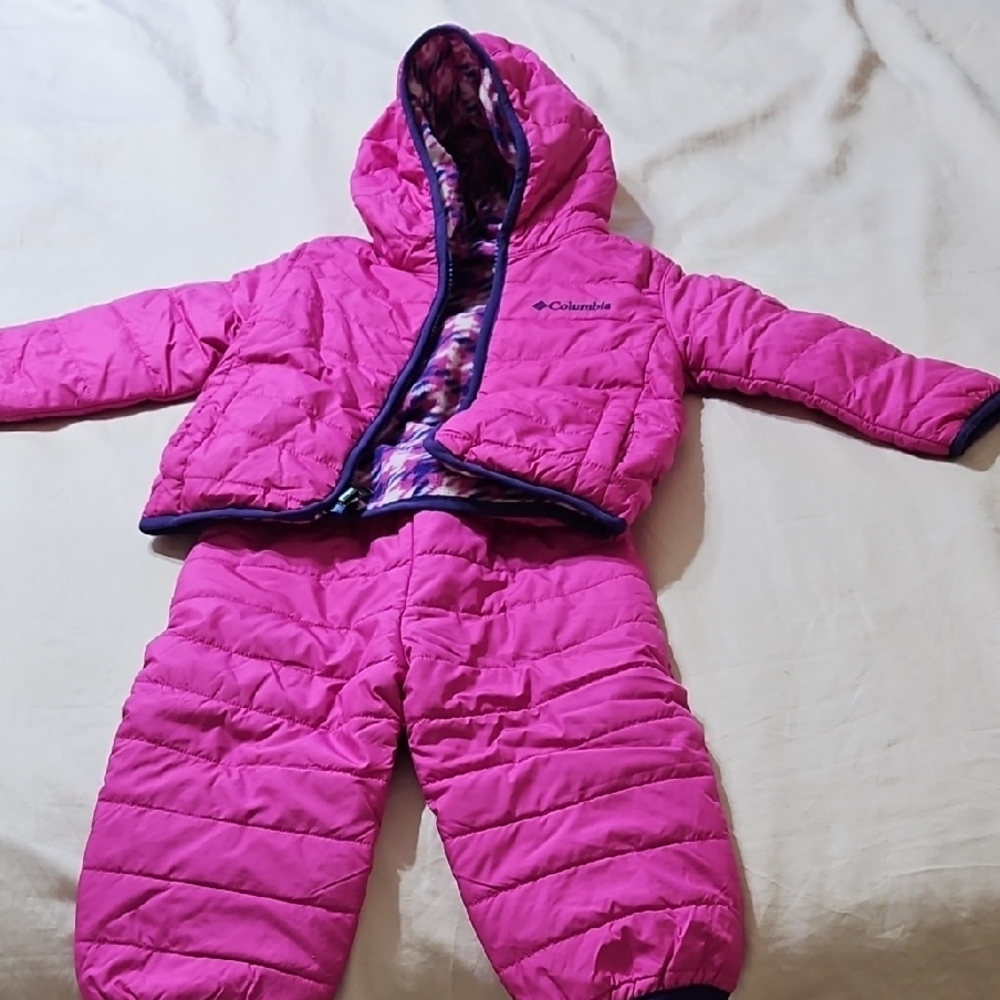 Columbia Pink Puffer Snowsuit